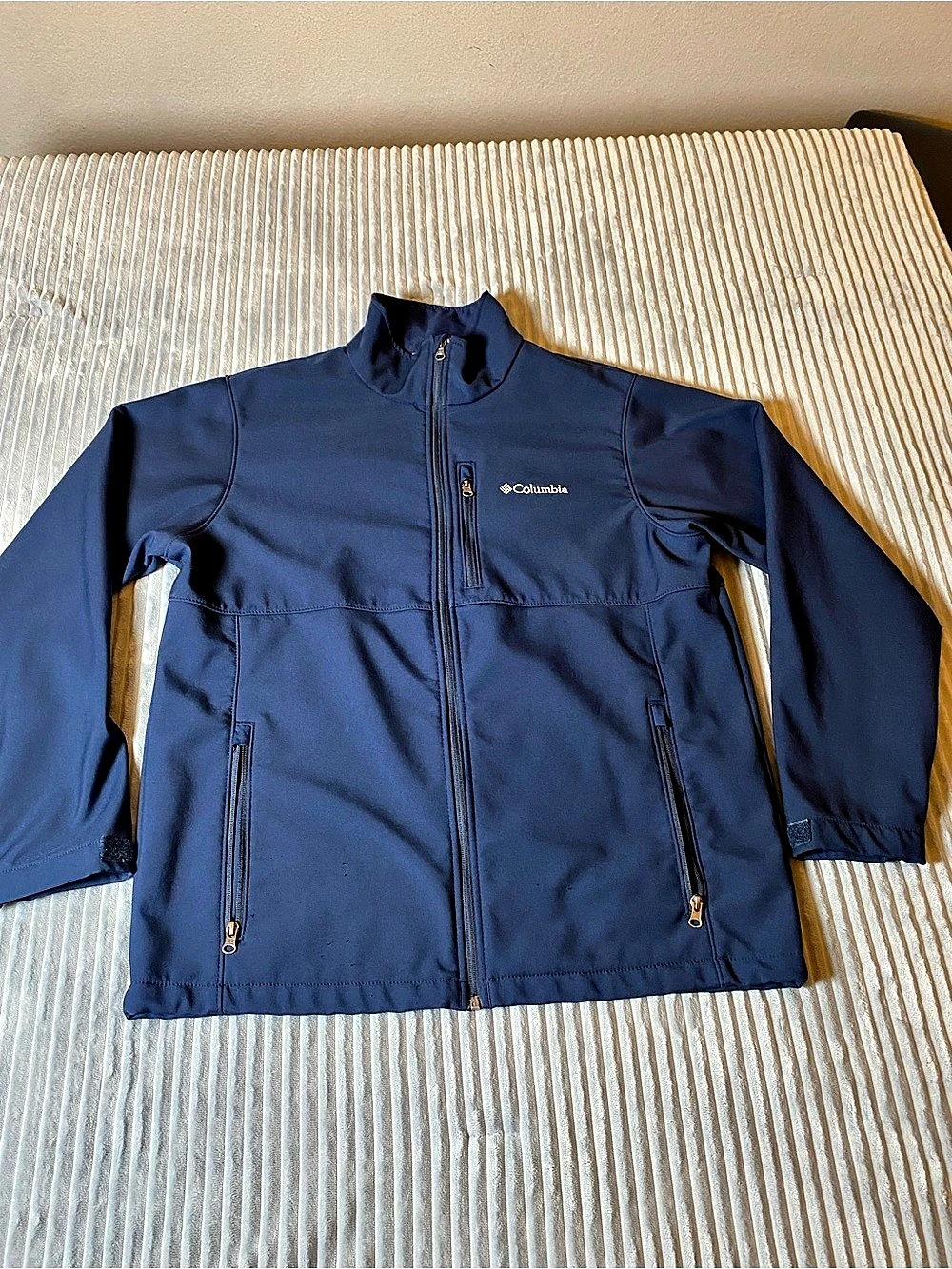 Columbia Blue Full-Zip Jacket Size Large Like New